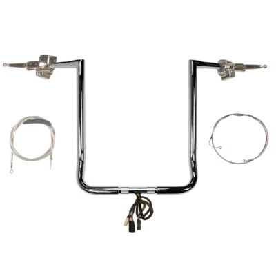 Kit de barras 1 1/4" cromado 18" Twin Peaks 2008-2013 Harley Street Glide com cruzeiro com ABS - Imagem 1 de 4