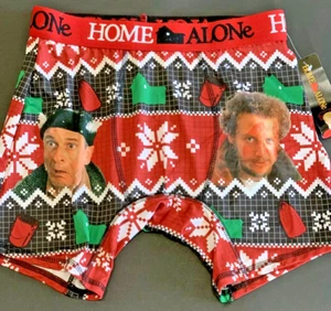 Crazy Boxer Christmas Home Alone Briefs Holiday Red Green Men's Medium - Picture 1 of 2