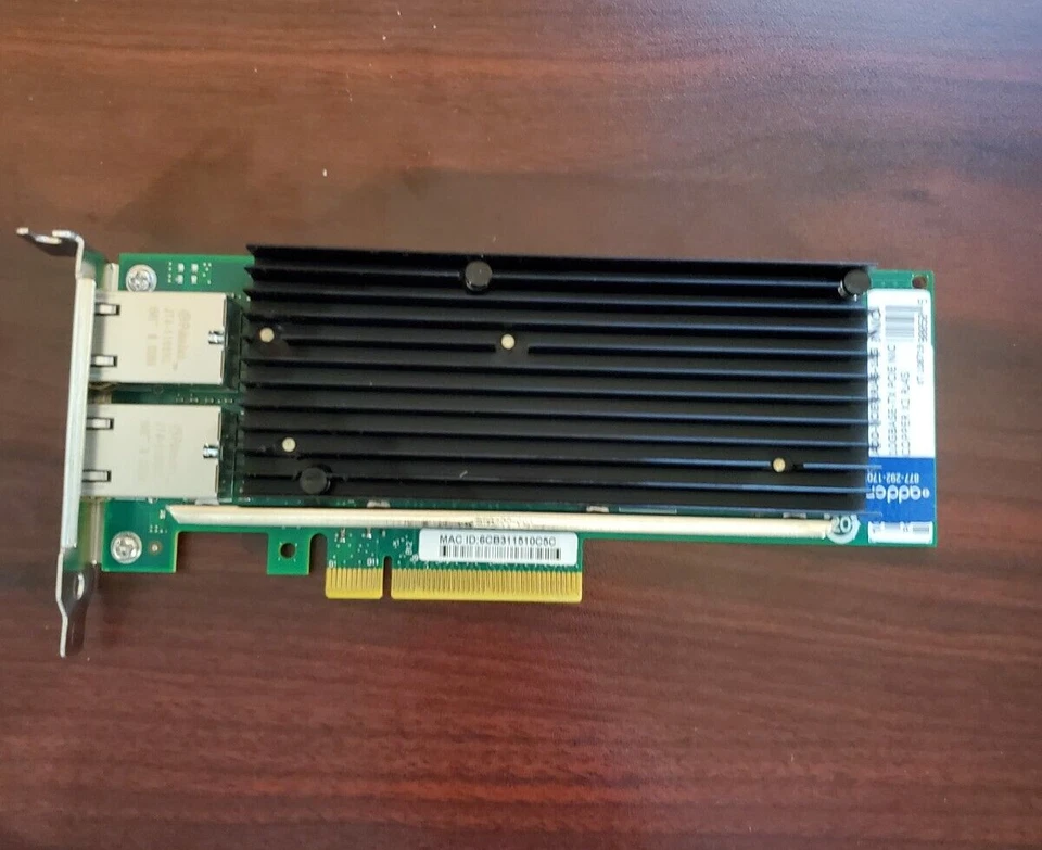 PCIE-2Rj45-10G 10Gbe Rj45 2 Port Intel X540-T2 10 Gigabit NIC PCIE X8 #69 - Image 1 of 3