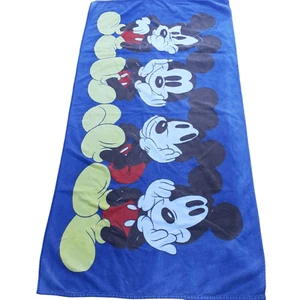 Toalla de Playa Exclusiva Disney Mickey Mouse Expressions Años 80 Principios 90 De Colección - Imagen 1 de 4