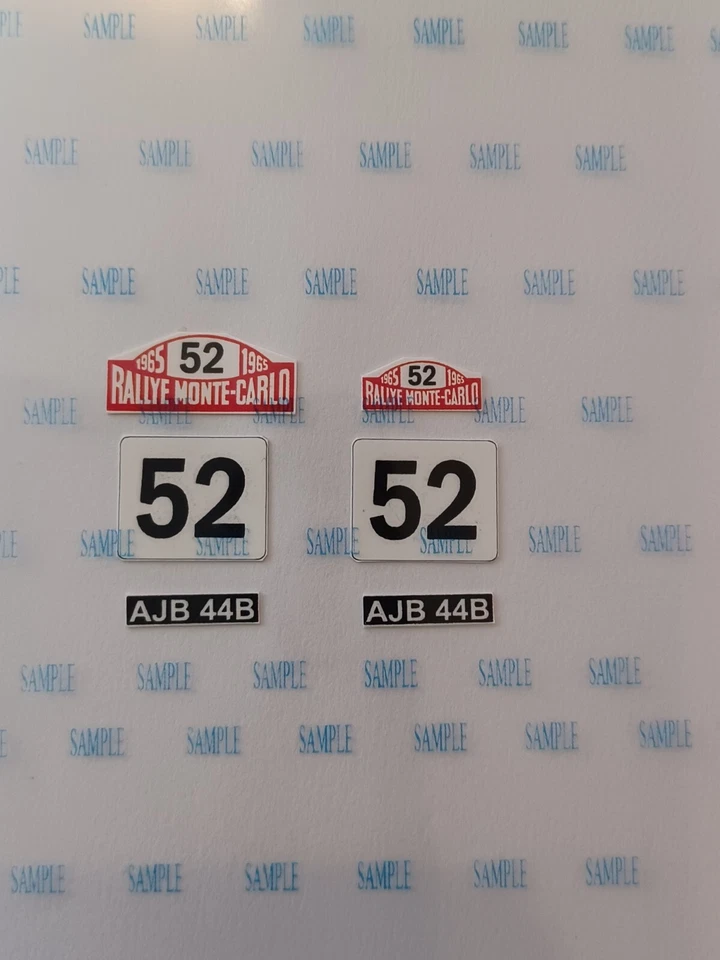 Corgi 321 MINI COOPER Monte Carlo Rallye Reproduction Water Slides - Image 1 of 1