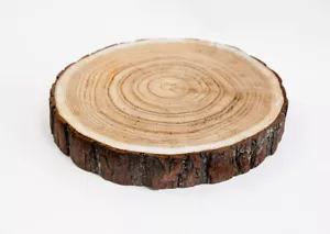 Large Christmas Rustic Wooden Flat Slice 30 -37 Cm Wedding Decor Vintage - Picture 1 of 2