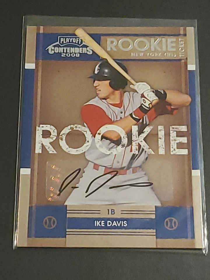 2008 PLAYOFF CONTENDERS IKE DAVIS METS ROOKIE TICKET AUTO #84 - Image 1 of 1