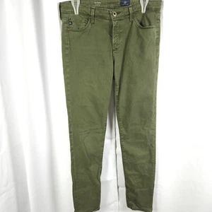 Jeans AG Adriano GoldSchmied donna 30x30 verde The Prima gamba sigaretta - Foto 1 di 9