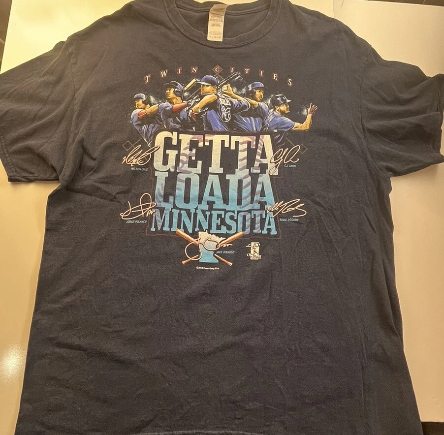 Minnesota Twins Shirt Medium XL Blue Players Choice 2019 Graphic Tee Logo Mens - Image 1 of 3