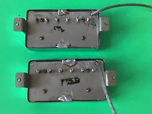 Juego de pastillas Humbucker 1965-71 patente Gibson pegatina a juego 7,42 k y 7,63 k - Imagen 1 de 12