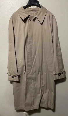 Nordstrom Mens Trench Coat ,Button front Rain Outdoor 44L,With Liner J-227 - Image 1 of 4