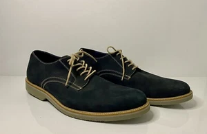NUOVO! 14TH & UNION Arlington Derby scarpa da uomo taglia 14 nabuk marino in pelle nabuk - Foto 1 di 7