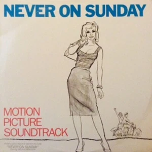 Never on Sunday 1960 Soundtrack LP Vinyl Liberty Reissue Manos Hadjidakis RARE - Picture 1 of 6