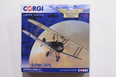 CORGI AVIACIÓN SOPWITH CAMEL F.1 B6313, MAJOR WILLIAM GEORGE BILLY BARKER 1918 S Foto 1 de 4