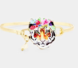 Stylish New Tiger Freshwater Pearl Charm Hook Bracelet - Picture 1 of 2