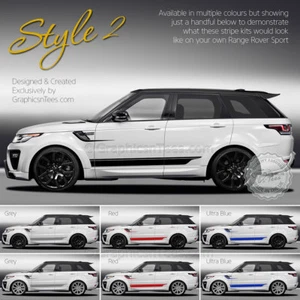 Range Rover Sport Custom Side Stripe Stickers - 16 Colour Choices - 02 - Picture 1 of 2