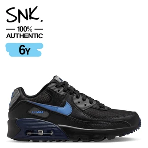 NIKE AIR MAX 90 NN GS youth sneakers HQ3812-001 black midnight navy US Boys Sz 6 - Picture 1 of 11