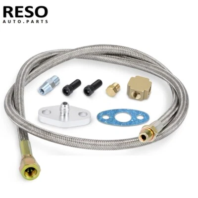 Línea de alimentación de aceite turbo 1/8 NPT 4AN T3 T4 T3/T4 T04E T70 T66 T67 GT35 T3/60-1 GT45 Foto 1 de 4