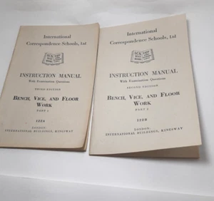 International Correspond Schools Instruction Manual Bench Vice & Floor 50's P/B - Imagen 1 de 6