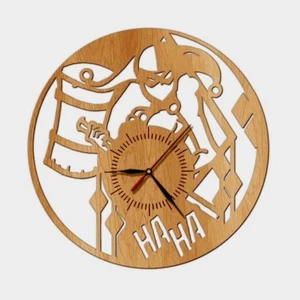 Harley Quinn design wooden wall clock home playroom move game comics [1] - Picture 1 of 1