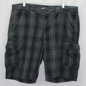 Pantalones cortos para hombre Gander Mountain Guide serie negro gris a cuadros talla 42 - Imagen 1 de 8