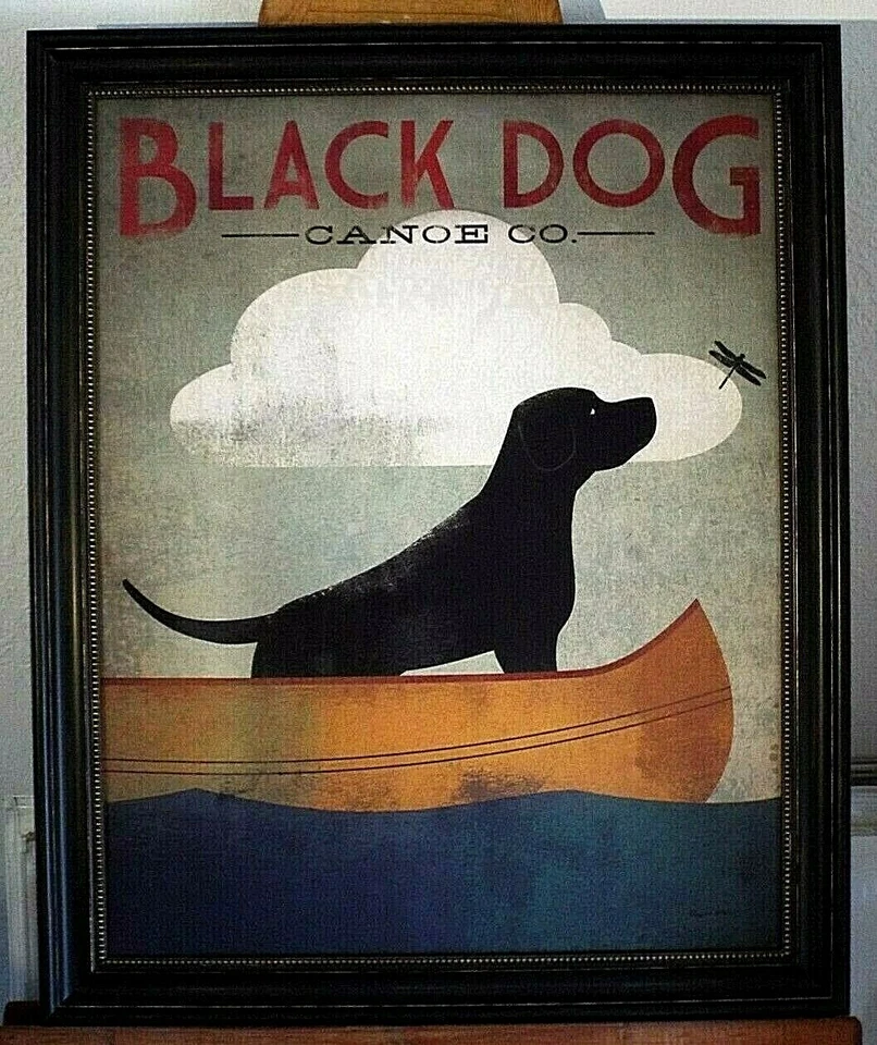 BLACK DOG CANOE COMPANY, POR RYAN FOWLER, EMOLDURADO, 22 x 28 - Imagem 1 de 1