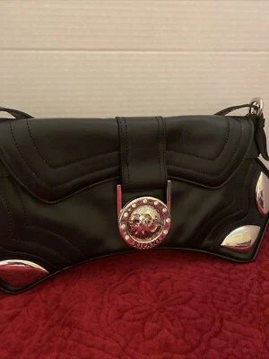 Ripani Дамская сумка сделано в Италии из черной кожи Дамская сумка подлинный отличном состоянии 15» W X7 - Изображение 1 из 4