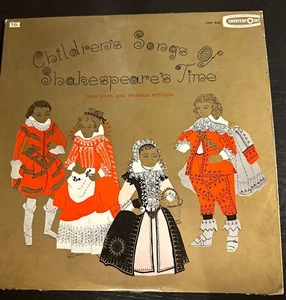 Children's Songs Of Shakespeare's Time By New York Pro Musica Antiqua CPT 540 LP - Imagen 1 de 6