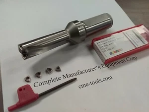 U drill 13/16"x2-1/2"x5-1/2", 1" shk, index, Extra 10pcs  WCMX03 inserts UD-1316 - Picture 1 of 6
