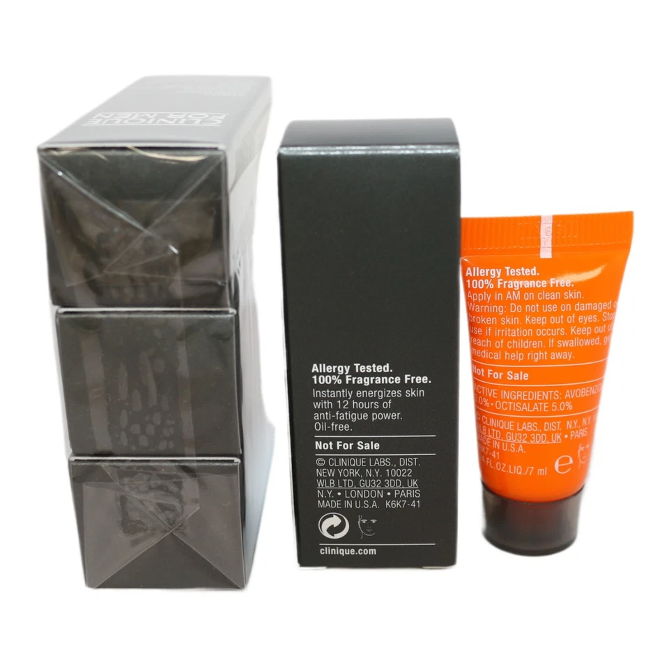 2 X Clinique for Men Super Energizer Anti-fatigue Hydrating Concentrate 7ml Each