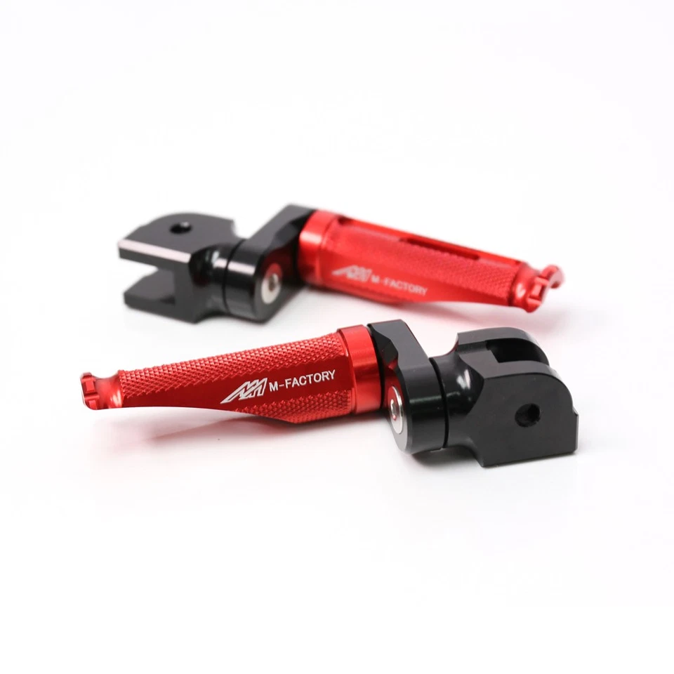 Clavijas de pie inferiores rojas MFP 25 mm para Kawasaki ER-6N 05-08 07 06 Foto 1 de 4