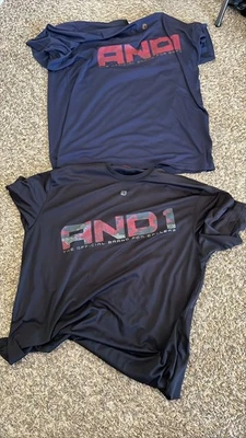 AND1 Basketball Shirts Men's 2X  Short Sleeve Athleisure VTG - Image 1 of 4