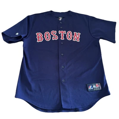Majestic Boston Red Sox #2 Jacoby Ellsbury Baseball Jersey Navy Men's Large - Image 1 of 4