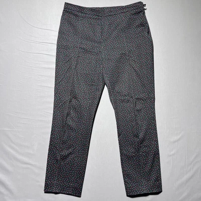 Pantalones de algodón elástico Akris Punto Franca talla 8 mini lunares multicolor negro Foto 1 de 4