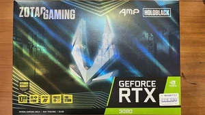 ZOTAC GeForce RTX 3080 AMP holoblack 10GB PCIe Graphics Card - Afbeelding 1 van 1