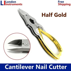 Heavy Duty Cantilever Nail Nippers Extremely Sharp Clippers Cutter Gold Podiatry - Picture 1 of 6