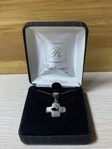 Radiance Sterling Silver Christian Cross & Fish 18” Chain New - Picture 1 of 4