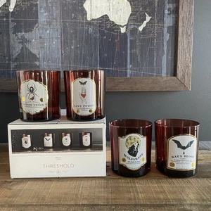 Neu 4 Stück Schwelle Trinkgläser oder Teelicht Votivkerzenhalter Set Gothic - Bild 1 von 18