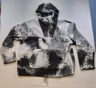 Nike Sportswear Essentials 1/2 Cremallera Sherpa Sudadera con Capucha Negro Gris DD5009-010 Para hombres XXL Foto 1 de 4