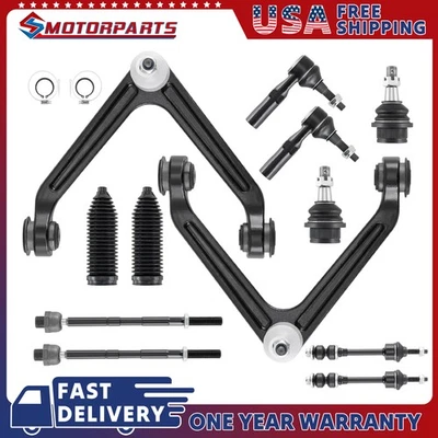 Set(10) Front Upper Control Arm Tie Rod Kit For 2002-2005 Dodge Ram 1500 2WD RWD Foto 1 de 4