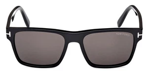 Tom Ford Calder FT1205 Sonnenbrille männlich glänzend schwarz 55 mm neu 100 % authentisch - Bild 1 von 9