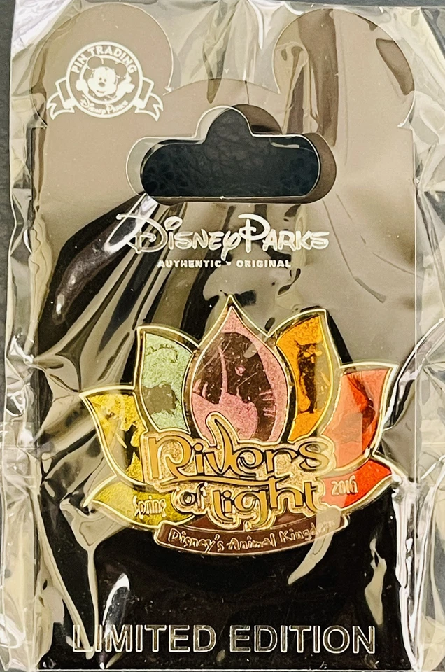 Disney Animal Kingdom Cast Exclusive Spring 2016 Rivers of Light Pin on Card MOC - Image 1 of 1