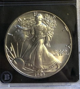 1989 American Silver Eagle Proof $1 Dollar Coin Uncirculated Mint State 1oz - Picture 1 of 3