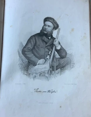 KONVOLUT 150 STAHLSTICHE (ca 1870) v. WEGER  August, 140 Porträts + Gebäude, geb - Bild 1 von 4