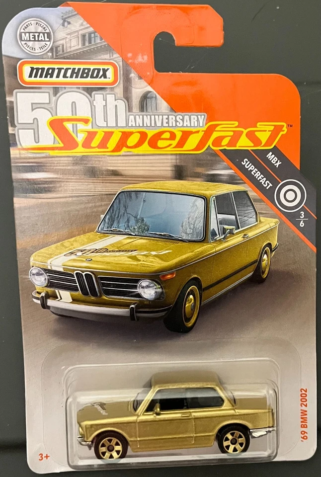 MATCHBOX MBX SUPERFAST '69 BMW 2002 GOLD 7/100. SEE COMBINED OFFERS! - Image 1 of 1