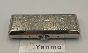 Estuche de cigarrillos Vivienne Westwood metálico delgado ORB 110 mm plateado usado muy bueno - Imagen 1 de 17