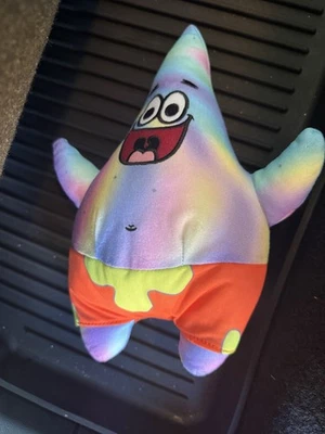 Spongebob Squarepants Patrick Star Tie Dye 8" Plush Stuffed Animal Toy 2023 - Image 1 of 3