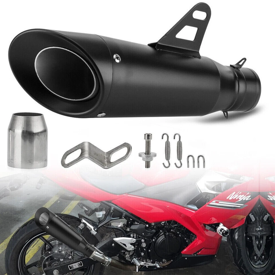 Tubo silenciador de escape deslizable 51 mm para motocicleta Honda CBR600F4i XR650L CBR250R Foto 1 de 4