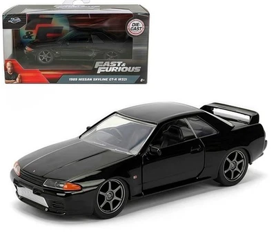 Fast Furious Modello Auto NISSAN SKYLINE 1989 GT-R R32 12cm 1/32 Jada Toys - Immagine 1 di 4