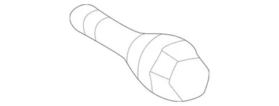 Tornillo de cuello esférico genuino Mercedes-Benz 000-990-48-07 Foto 1 de 2