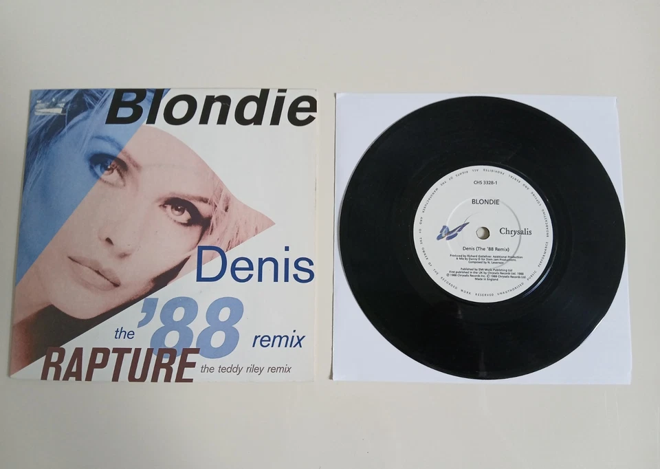 BLONDIE DENIS (THE '88 REMIX) VINYL 7" SINGLE CHRYSALIS UK 1988 DISC EXCELLENT Foto 1 de 1