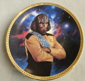 Star Trex Generation Lieutenant Worf 1993 Limited Edition Sammelteller - Bild 1 von 4