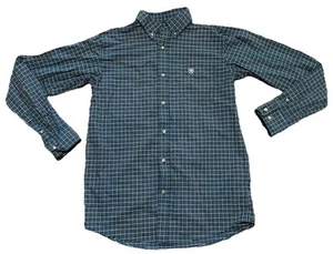 Ariat Pro Series Stretch Shirt Long Sleeve Button Western Youth Boys XL (18) - Picture 1 of 5