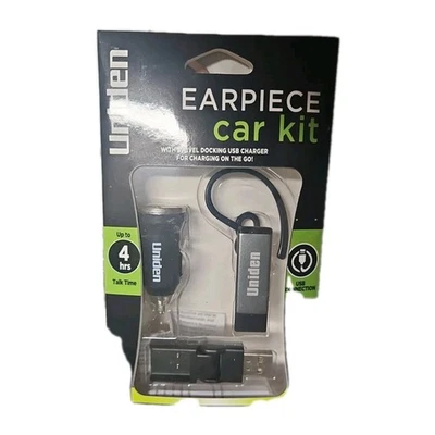 NWIB Uniden Earpiece Car Kit Bluetooth Enabled With Swivel Docking USB Charger - Imagem 1 de 4